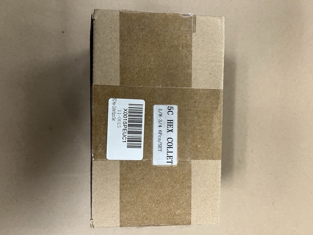 5C Hex Collet Set, 1/8”-3/4”, 6 PCs/Set