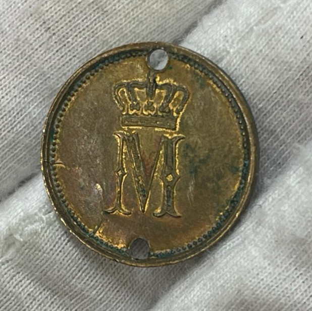 Early Italy Medal Coin Holed