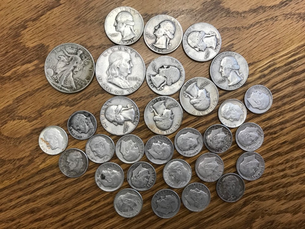 $5.00 Face Mixed Silver