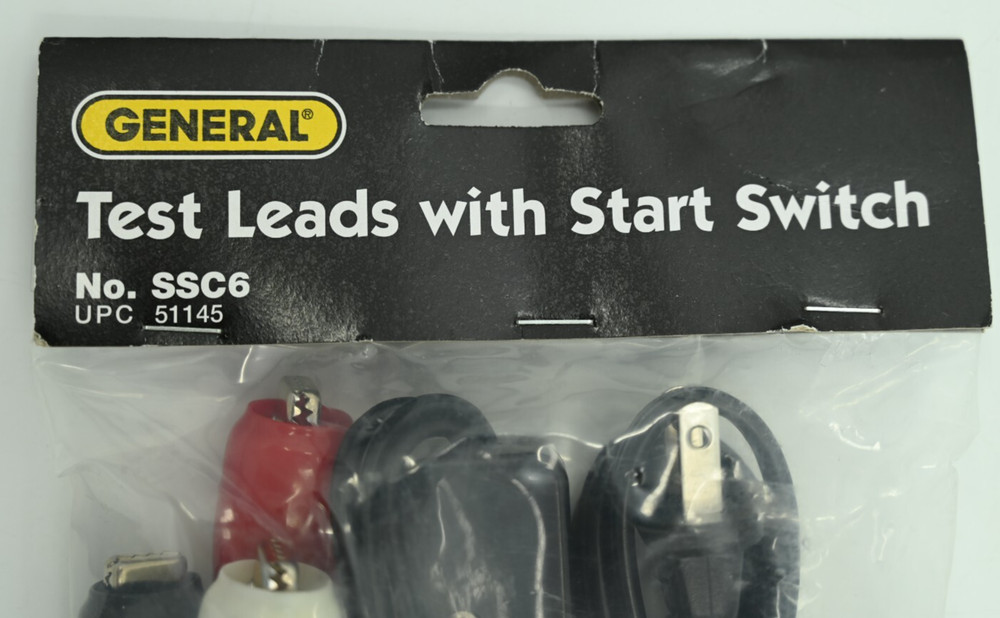 GENERAL TOOLS Model SSC6 Test Leads with Start Switch 16/2, 20 AMP