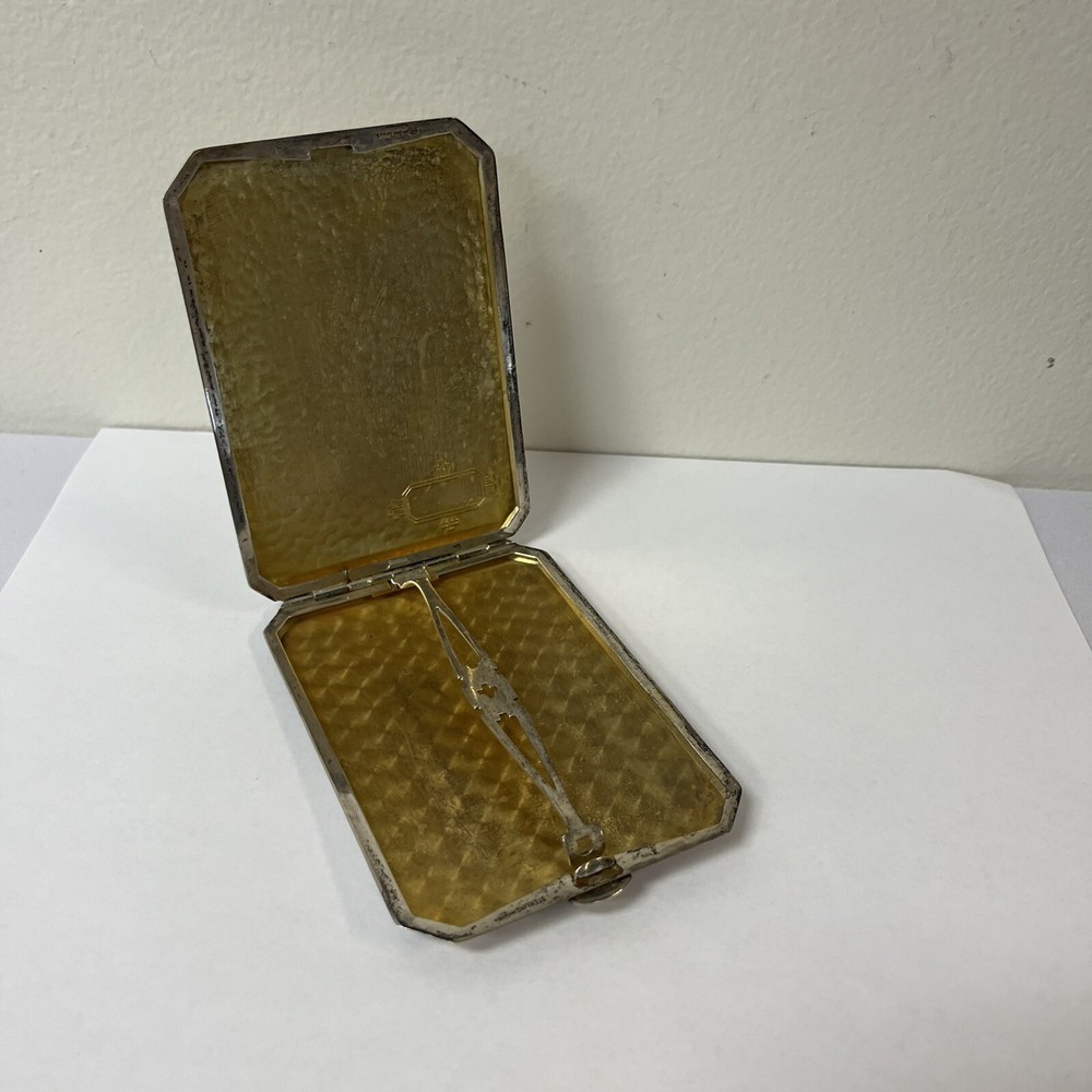 Vintage Sterling Silver 119 grams Cigarette Case Monogram "SE"