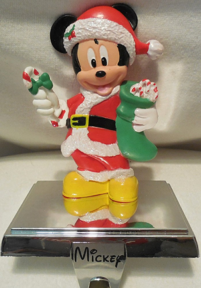 Disney Mickey Mouse Stocking Hanger Retractable Hook Christmas