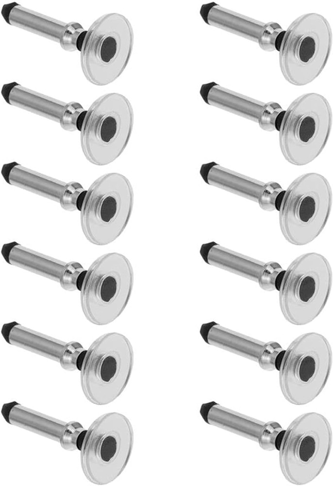 12Pcs Silver Universal Stylus Replacement Disc Tips round Shape Replaceable for