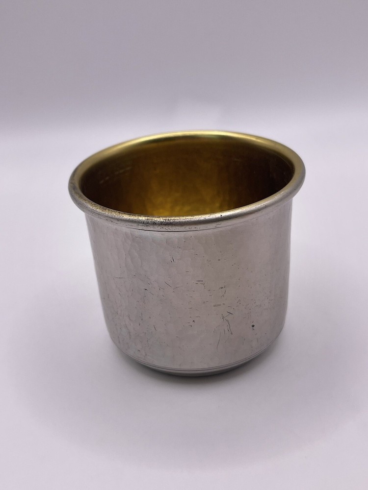 Vintage Antique Silverplate Hand Hammered Small Cup