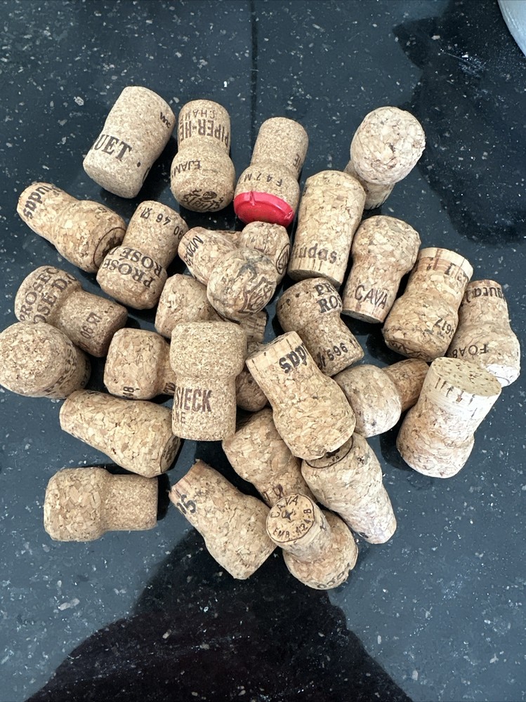 Lot/26pc. All Natural Used Champagne Bottle Corks
