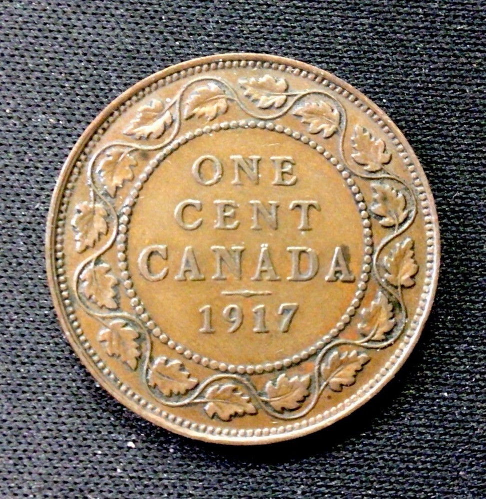 1917 Canada 1 Cent! WWI! ENN Coins