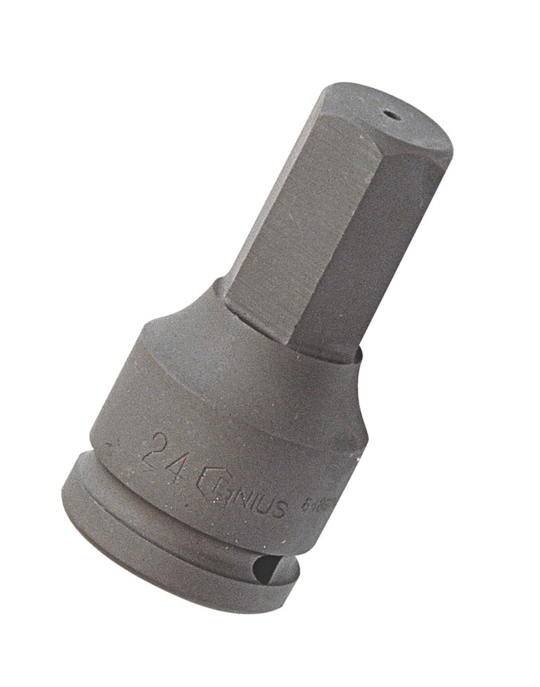 Genius Tools 1" Dr. 22mm Hex Impact Bit Socket, 98mmL (CR-Mo) - 849822