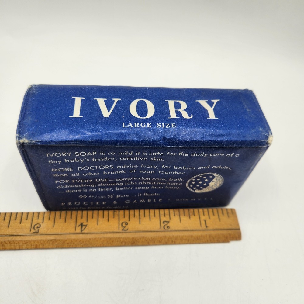 Vintage IVORY Soap Bar Procter & Gamble UNOPENED Large Size 1943