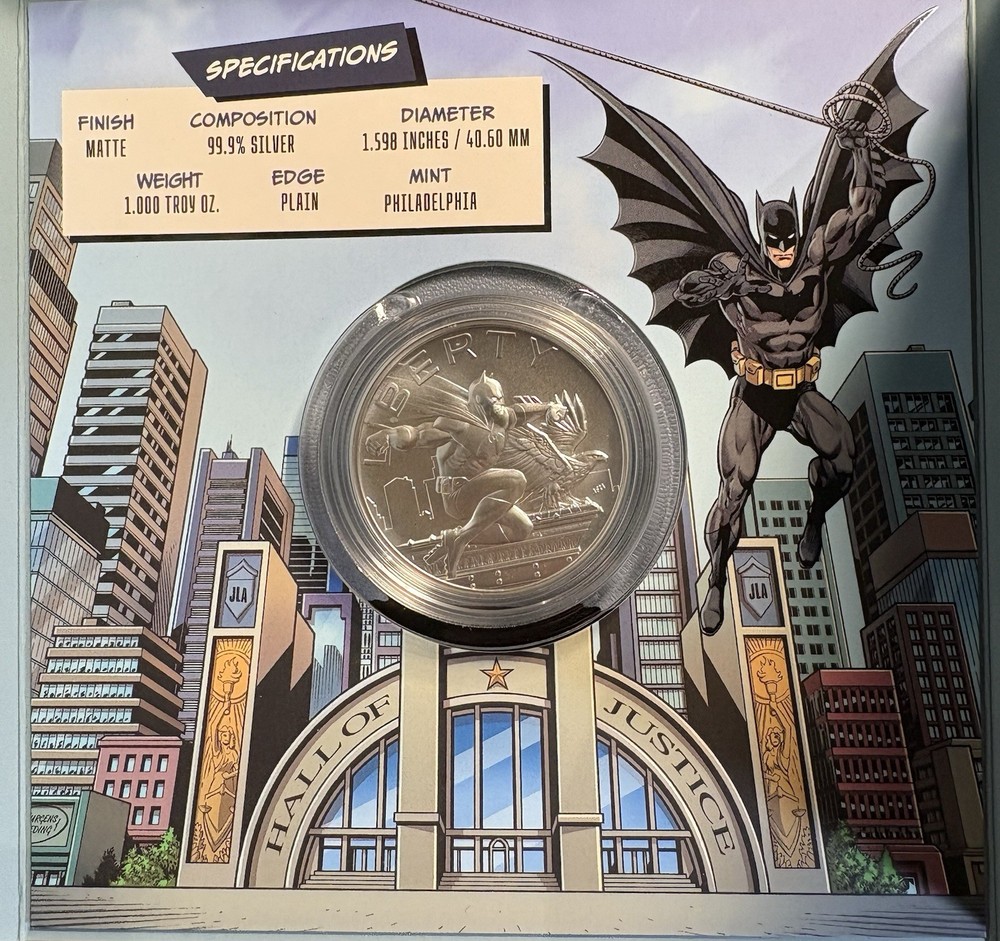 2025 Batman DC Comics 1 oz Silver Medal .999 Fine