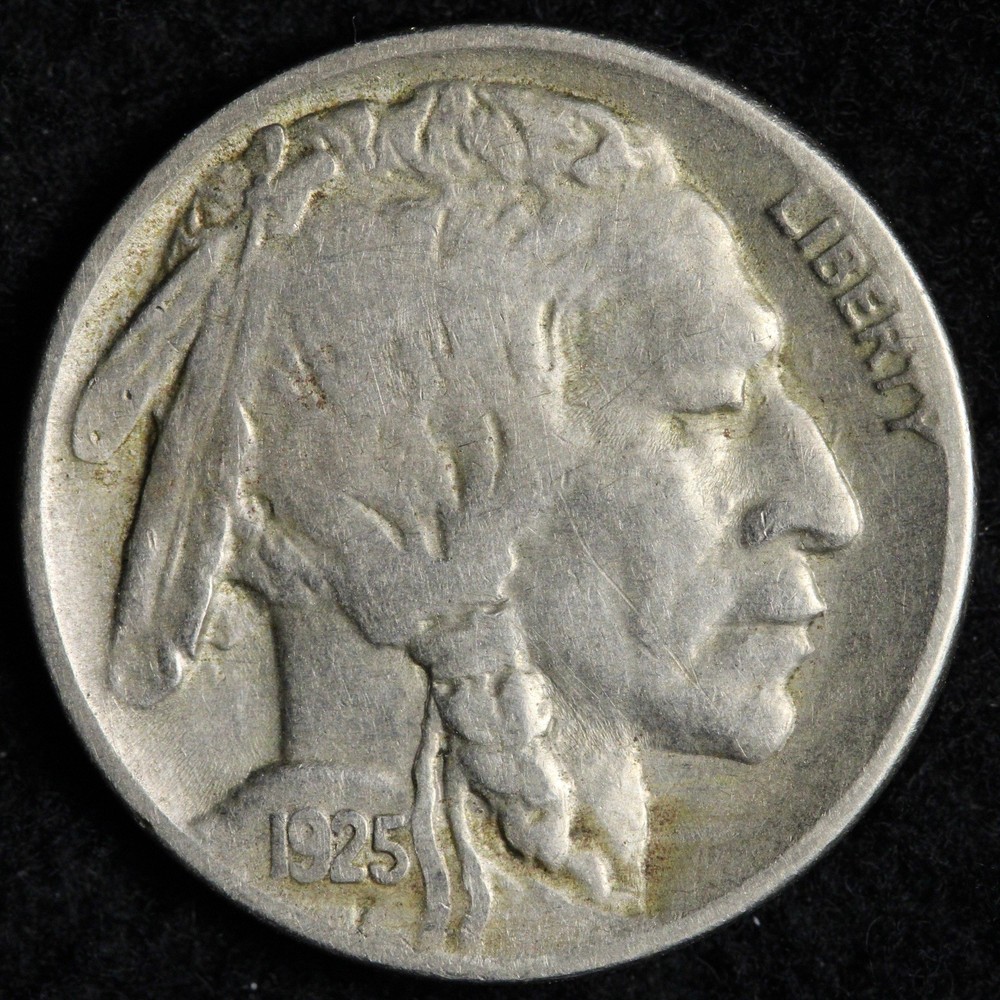 1925 Buffalo Nickel VF/XF E184 URL