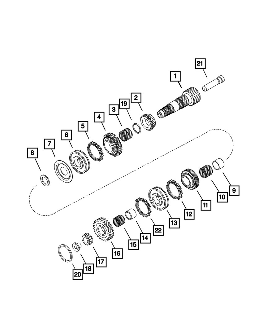 Genuine Mopar Needle Bearing 68120320AA