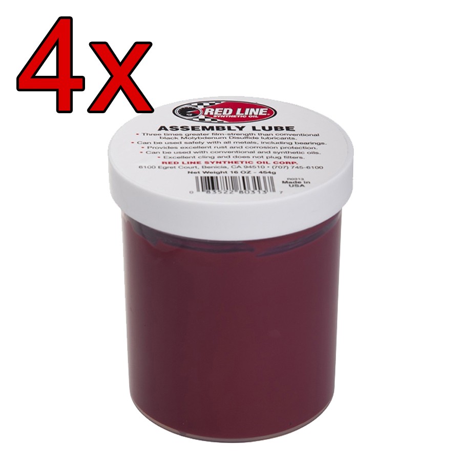 [Case of 4] Red Line Engine Assembly Lube 16oz