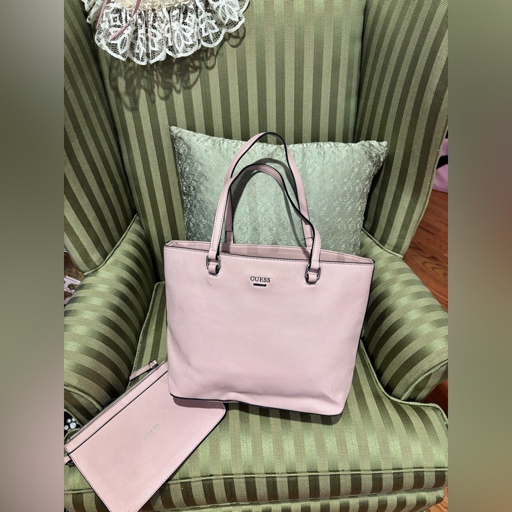 GUESS Y2K Light Pink Tote Bag
