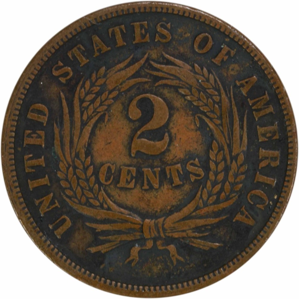 1868 Two Cent Piece VF Uncertified #801