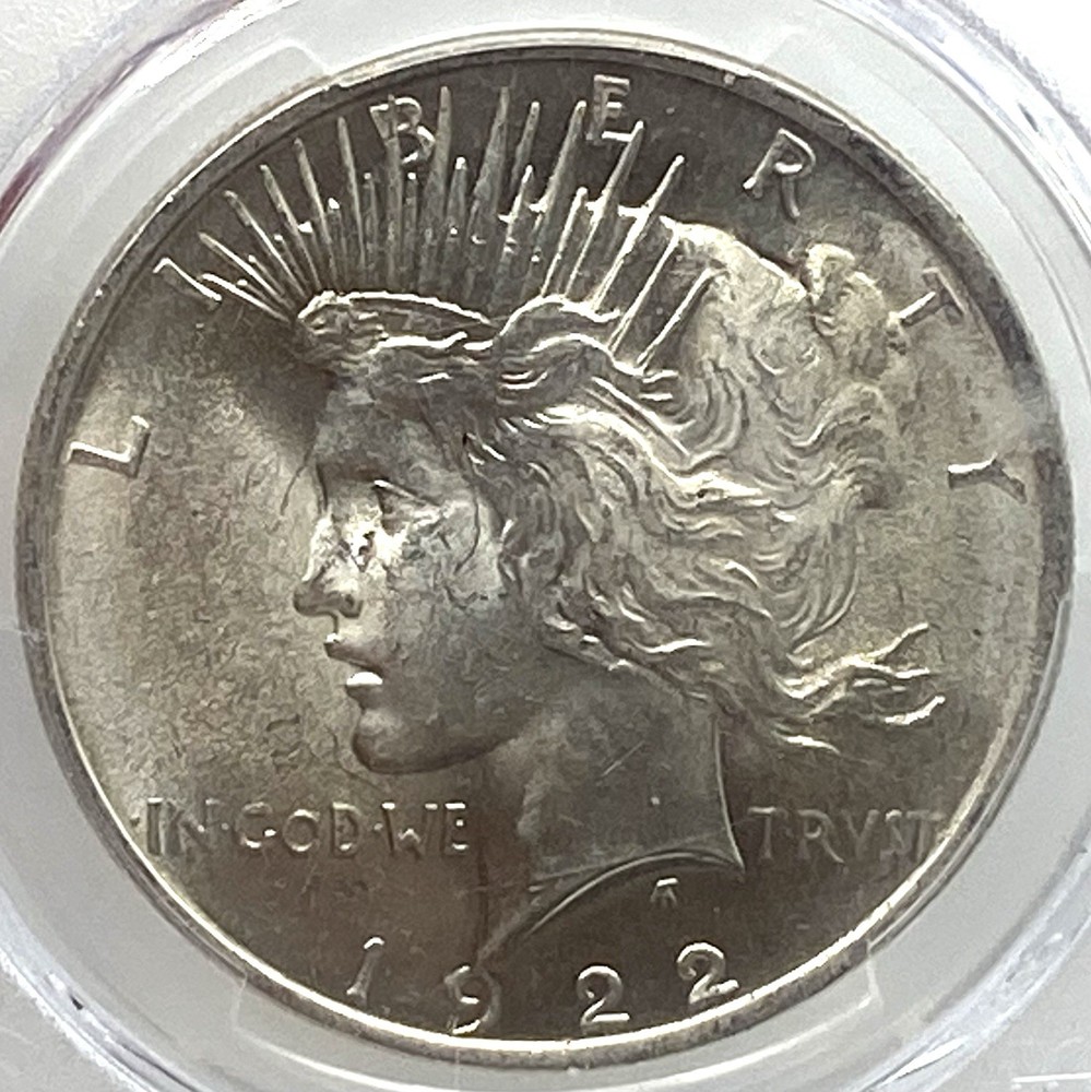 1922 Peace Silver Dollar $1 PCGS MS-62