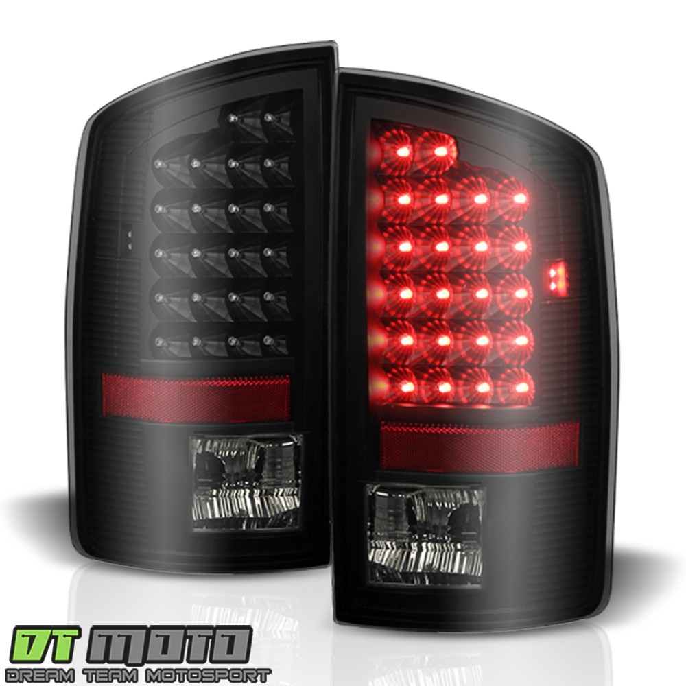 Black Smoked 2007-2008 Dodge Ram 1500/07-09 2500/3500 LED Tail Lights Left+Right
