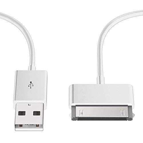 White 30-Pin USB Charging & Sync Cables – 3.3 Foot – Compatible with iPhone 1