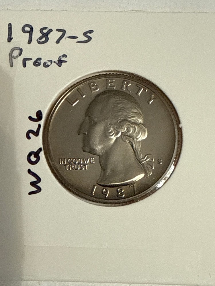 1987 S Proof Washington Quarter