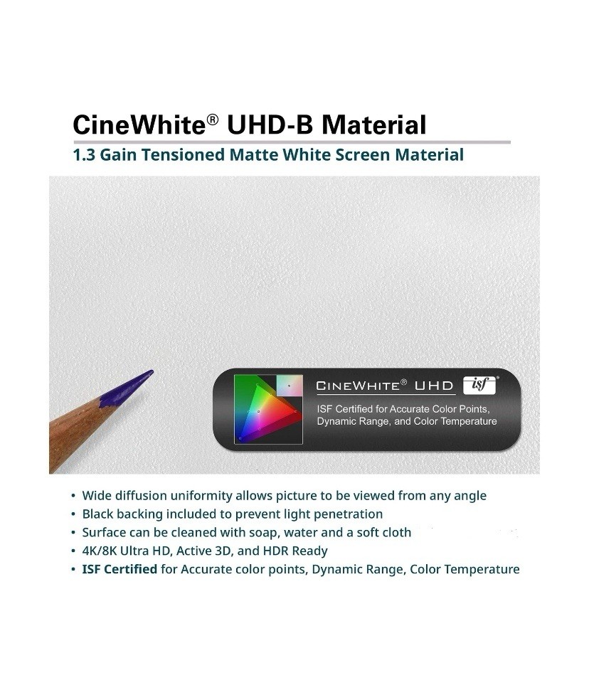 Elite Screens Sable Frame 2 Series, 105-inch Diagonal 16:9, Active 3D 4K