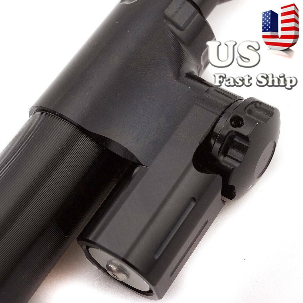 Universal CNC Steering Damper Stabilizer Linear Reversed Safety Control Black