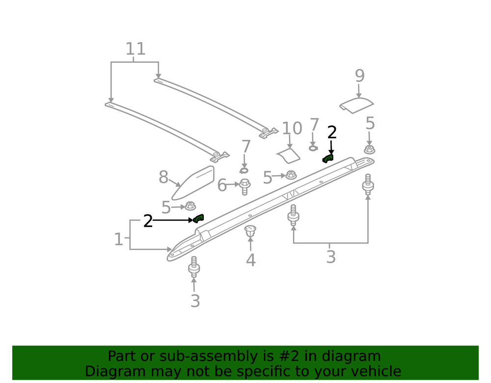 Genuine Mitsubishi Rail Assembly Stopper MN165773