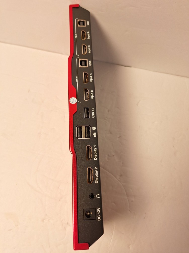 TESmart USB 3.0 HDMI KVM Switch 2 Monitors 2 Computers 4K@60Hz Missing Remote