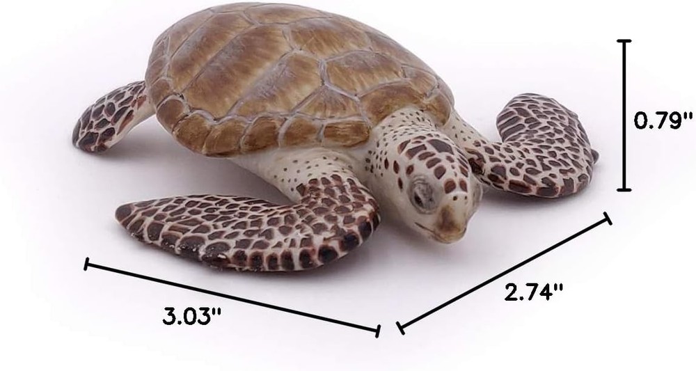 Papo - Loggerhead Turtle - from 3 Years Old - Marine Life Animals -...