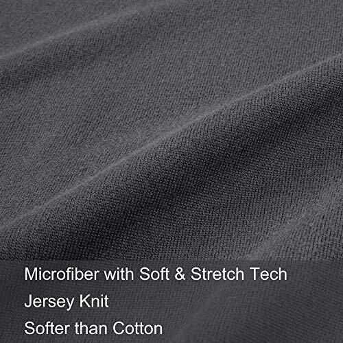 2-Pack Stretch Pillow Cases - Jersey Knit & Ultra Soft Envelope Closure