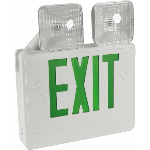 ORBIT EECLA-W-R-RC 120/277VAC RED LETTERS LED EMERGENCY LIGHT/EXIT SIGN *D27