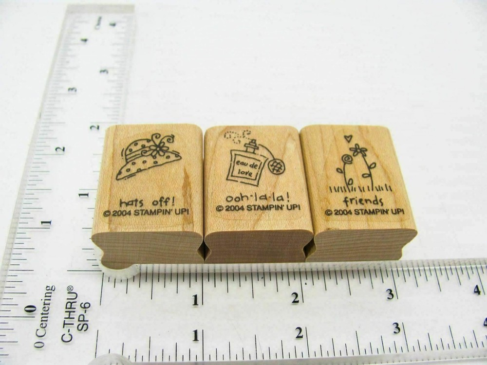 Hat Perfume Friends Rubber Stamp - Stamp Set A281