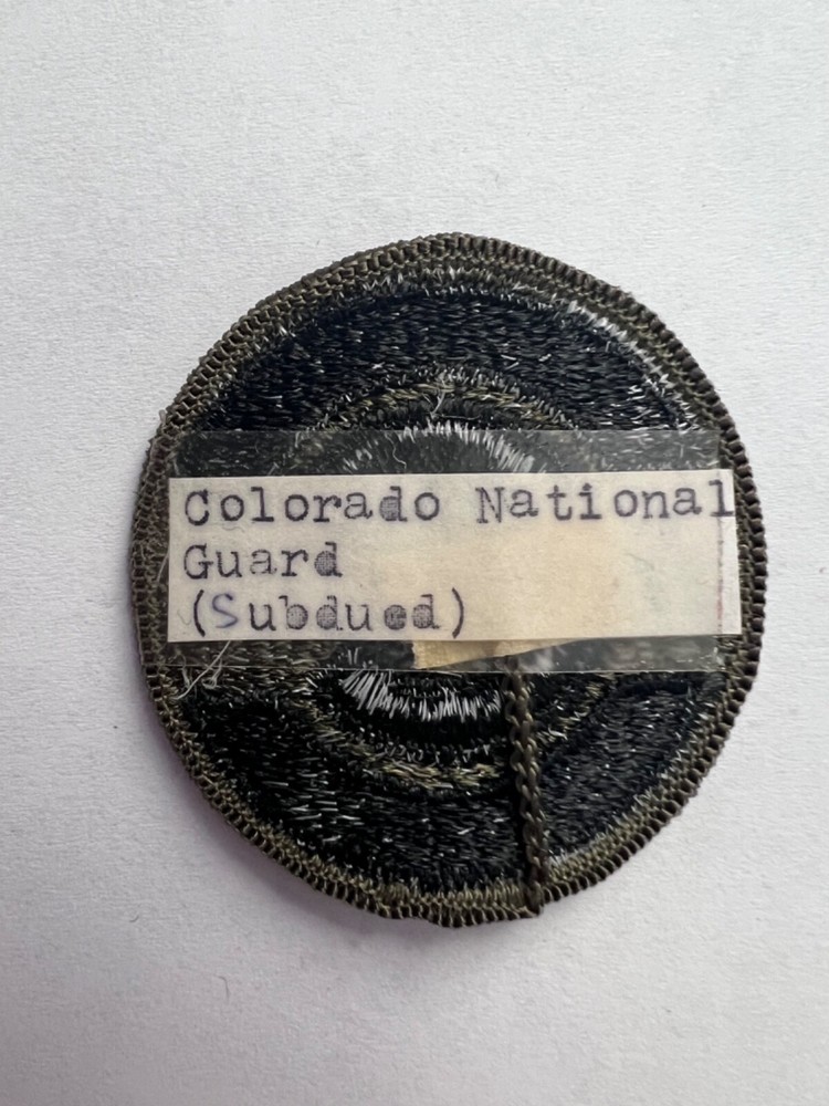 Colorado Army National Guard Subdued Patch