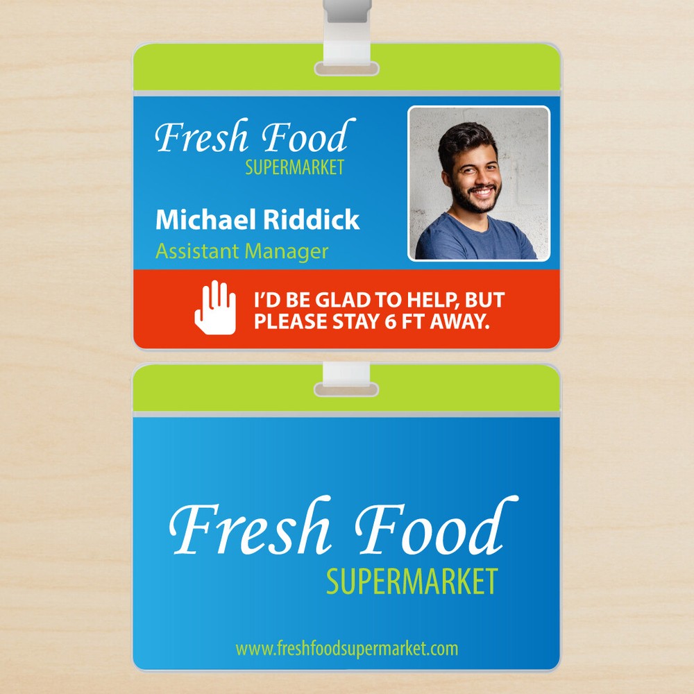 Social Distancing ID Badge