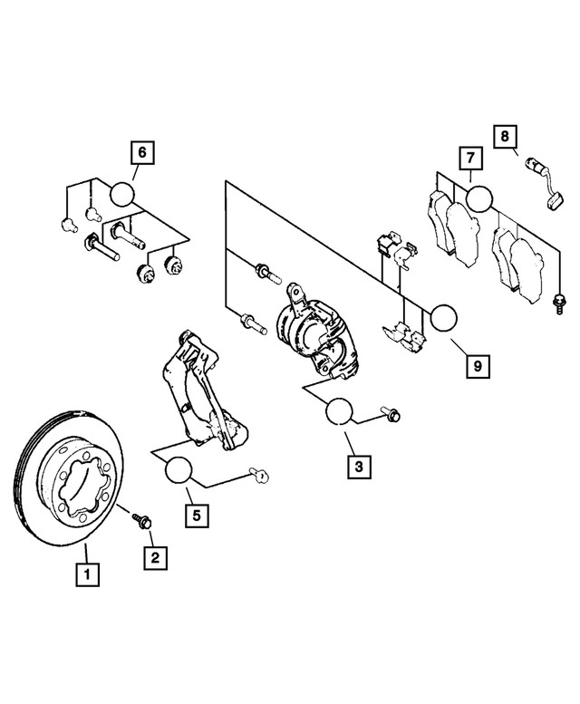 Genuine Mopar Brake Shoe Hold Down Spring Kit 68061034aa