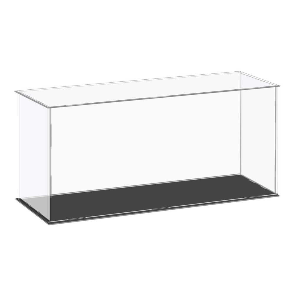Acrylic Display Case Plastic Box Cube Storage Box Clear 36x11x15.5cm