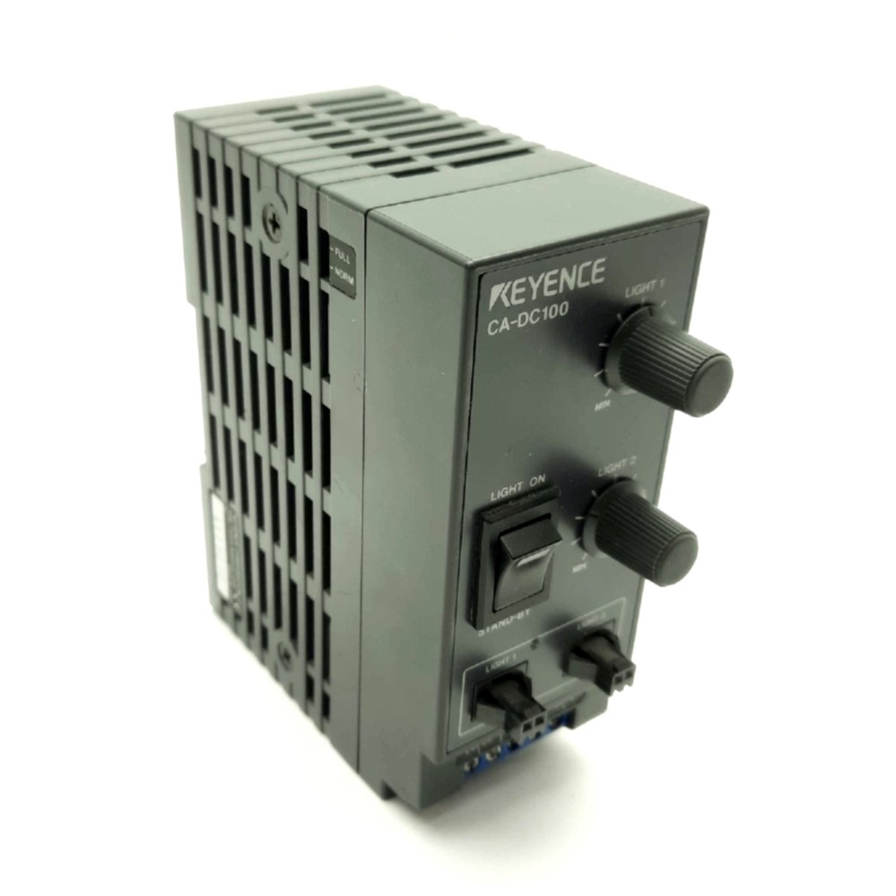 Keyence CA-DC100 Machine Vision Light Controller, 2x 12VDC Outputs, 24VDC Supply