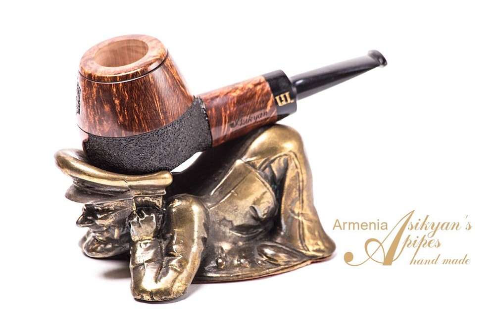 Asikyan Pipe #414/24 Brandy Smooth\Rusticated Hand Made