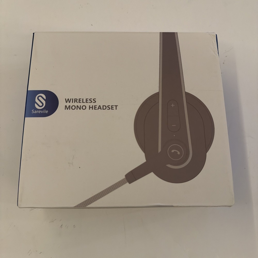 Bluetooth Headset with USB Dongle for Computer, Single-Ear Wireless Headset w...