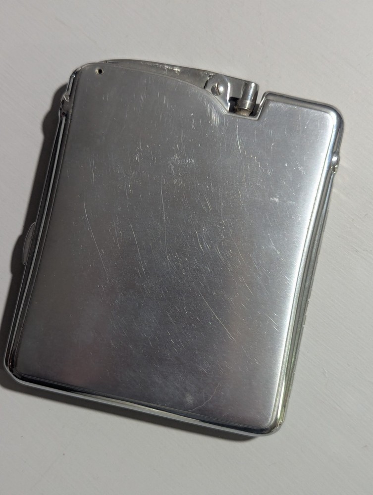 Vintage Ronson Lighter Case Ten A Case Lighter & Cigarette Holder Combo