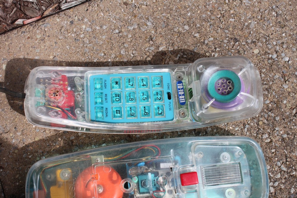 Vintage Unisonic 6900 Transparent Phone Untested