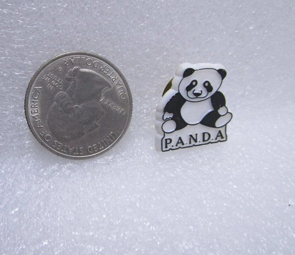 Panda Bear Plastic Pin
