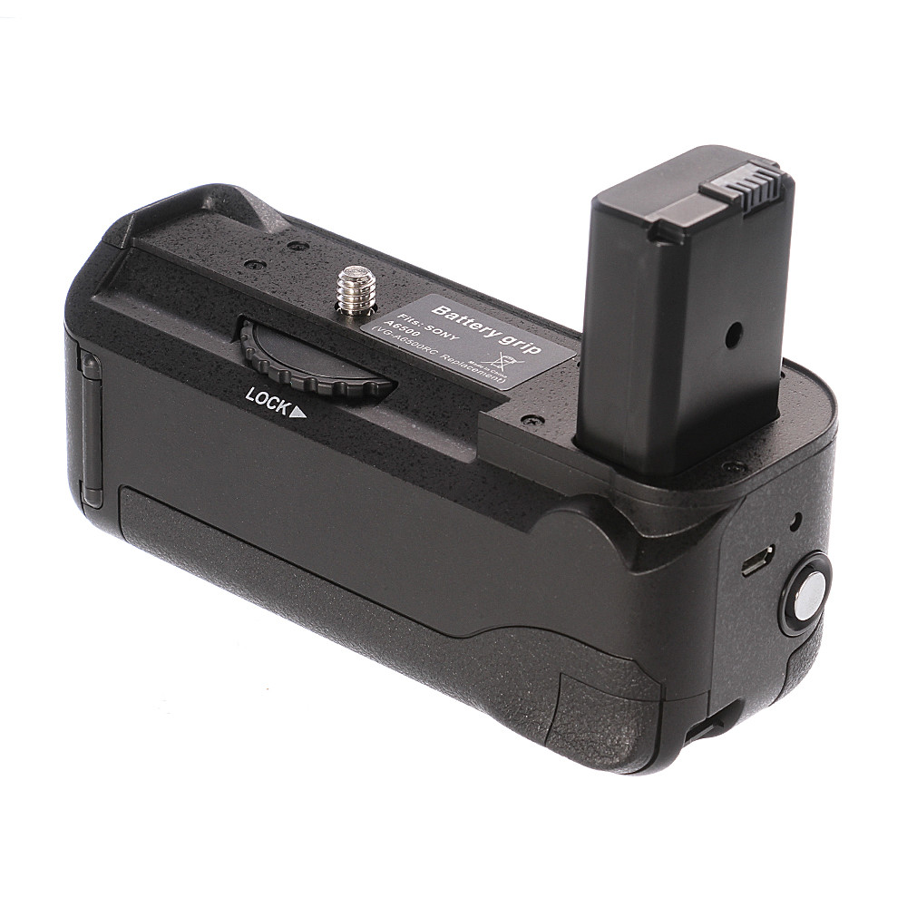 Pro Vertical Power Battery Grip 2.4G w/ Remote Controller For Sony A6500 Camera