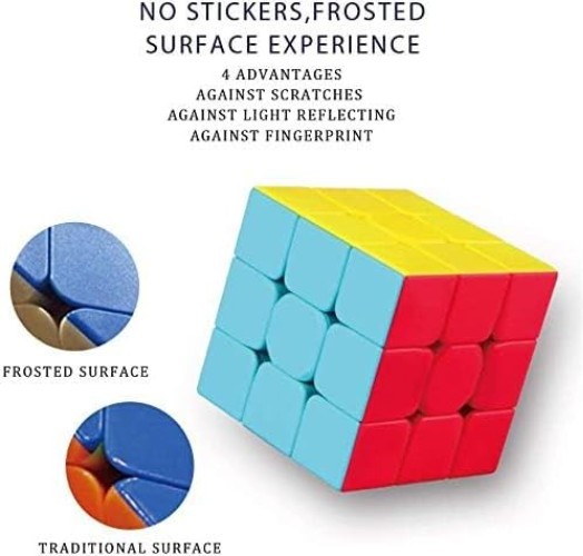 56mm Warrior W Stickerless Magic Cube - Boost Concentration & Dexterity