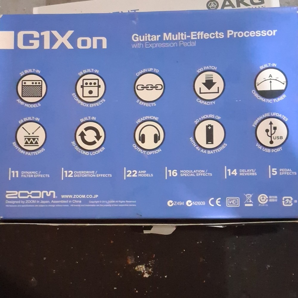 Zoom G1Xon Multi-Effects Processor Looper Reverb for Electric Guitar
