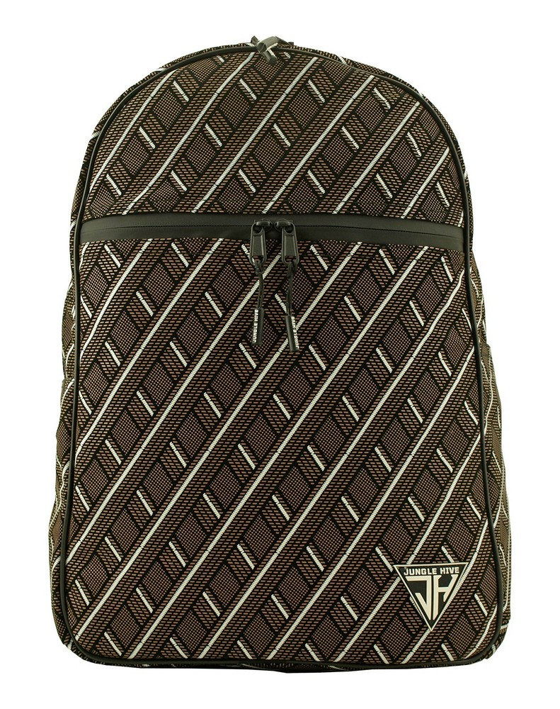 Jungle Hive Lifestyle Backpack - Brown Diamond Pattern