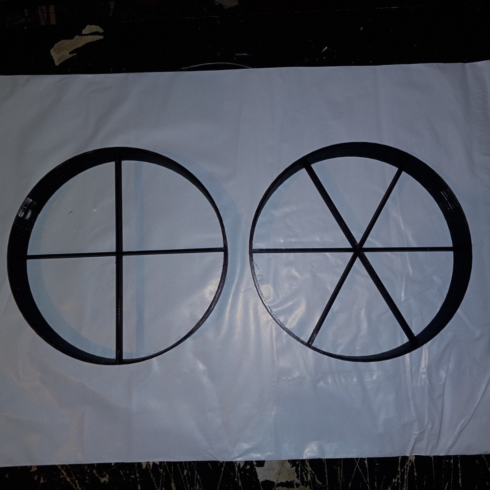 Diffraction Spike Masks Set For Telescope 6 & 4 Blade For 85mm O.D