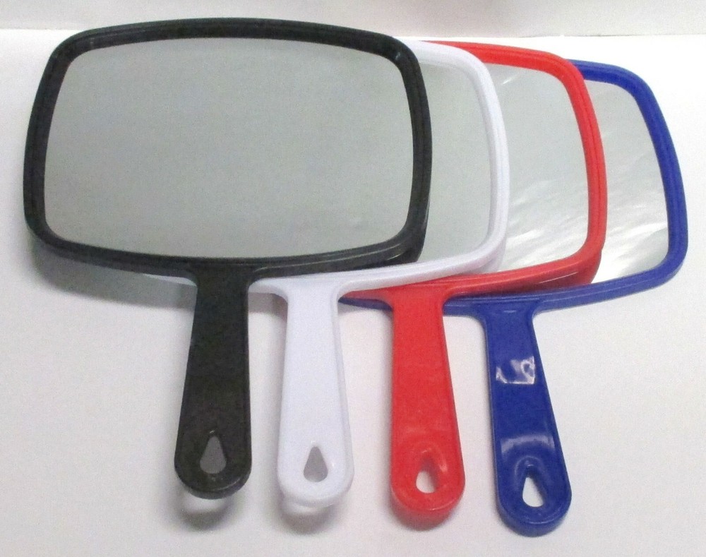 Choose size- Hand held TV Shape MIRROR COSMETIC MAKE UP MIRROR PLASTIC