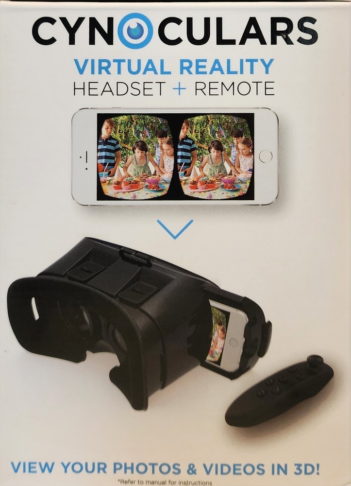Cynoculars Virtual Reality Headset & Remote-As Seen On T.V.