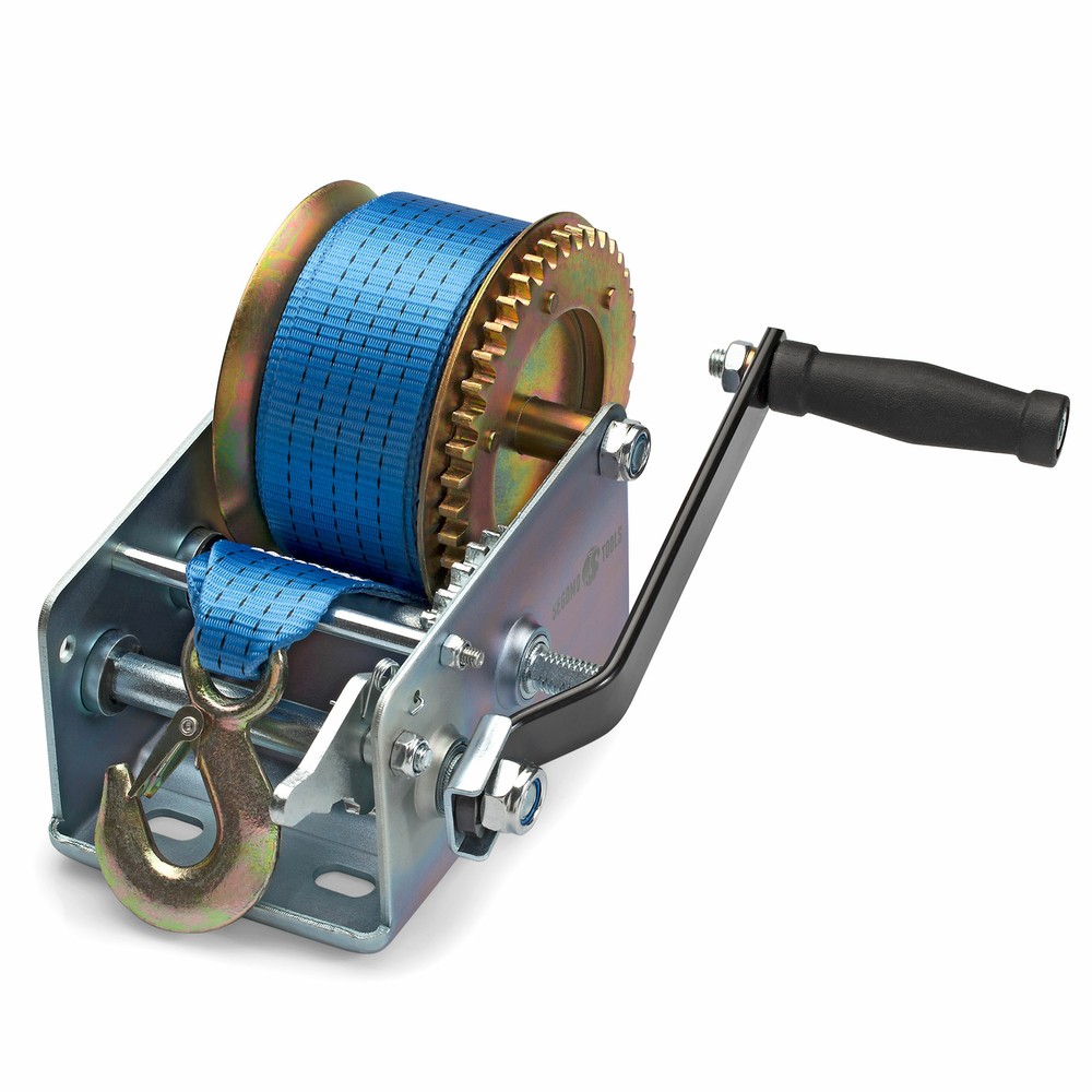 Segomo Tools Heavy Duty 2500 Pound Manual Strap Hand Winch - HW2500