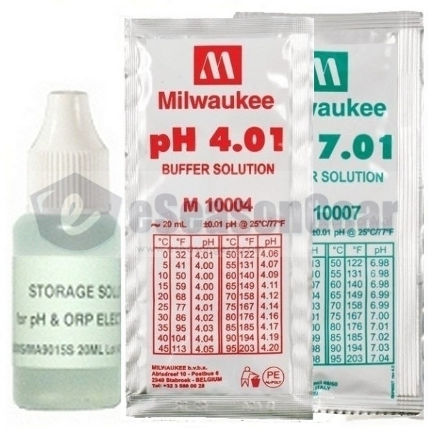 3x20ml, Storage + pH 4 + 7 Buffer Calibration/Solution/Fluid/Probe/Sensor/Meter