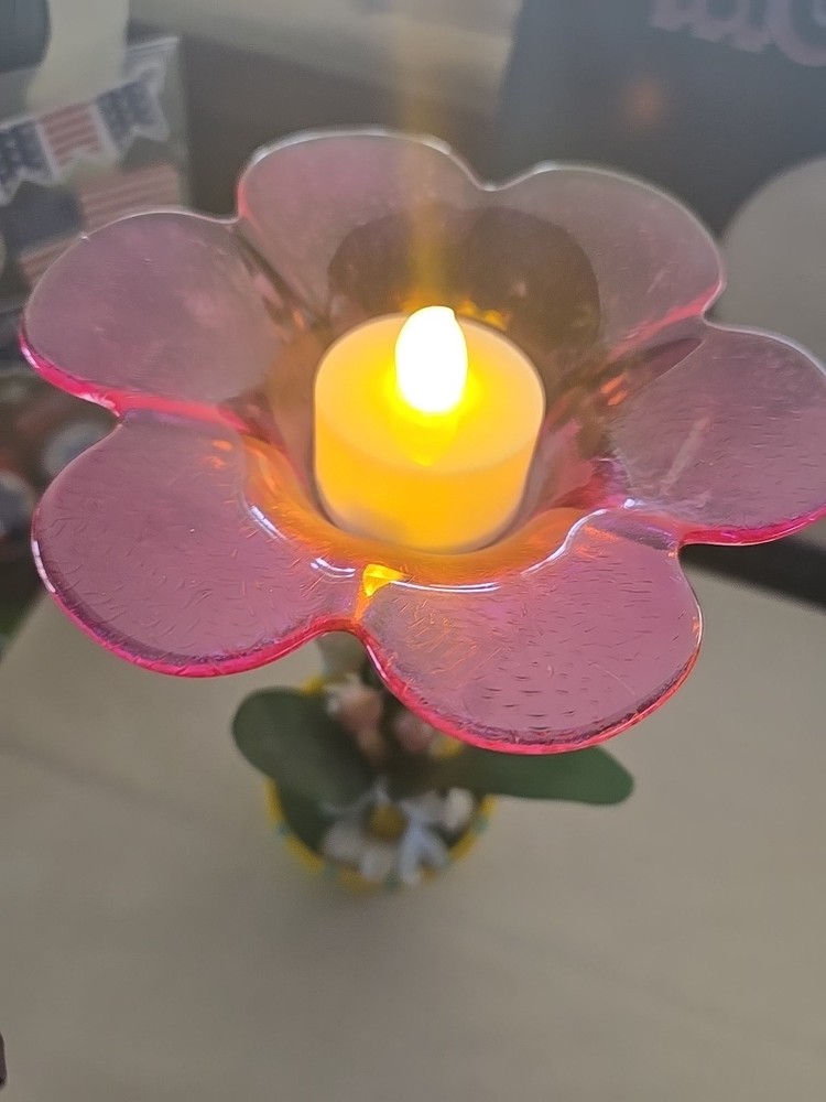 Flower W/tealight Decor